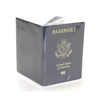 Porte-passeport Transparent en PVC, portefeuille, porte-cartes d'identité, de visite, de crédit, à la mode