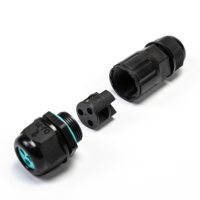 Connettore da pannello a pannello ING M20S a 3 poli, impermeabile IP68, 17.5A 450V, con contatti in ottone per cavi da 0.5-1.5mm²