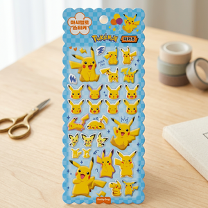 Autocollants Pokémon en forme de guimauve, autocollants coréens souples et moelleux 3D gonflés, pour journal, ordinateur portable, téléphone, décoration, anime pour enfants, vente en gros - Product Image 2