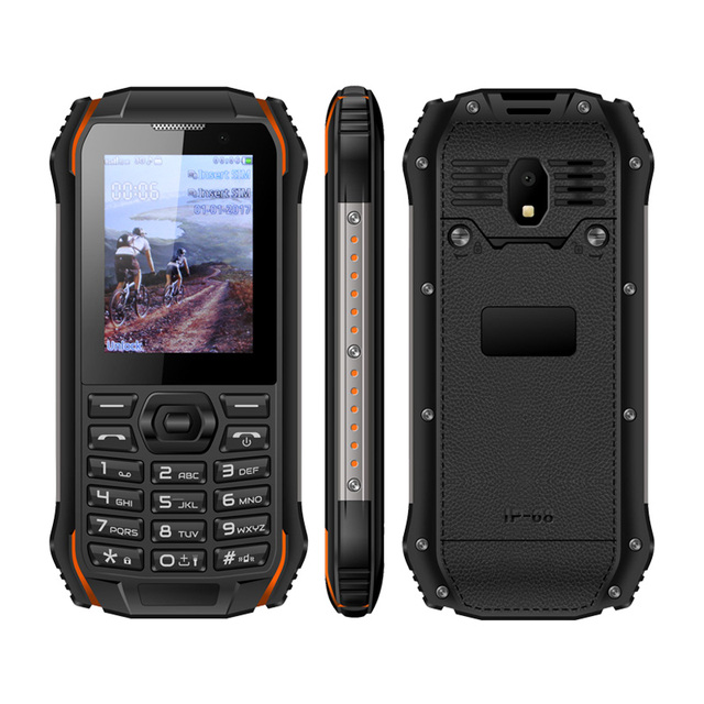OEM S963 Shockproof Dustproof Metal Frame 1500mAh 2.4" IP68 Waterproof Phone