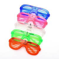 Lunettes LED néon en gros, lumineuses et clignotantes, pour fêtes, bars, accessoires de concert, fournitures photo fluorescentes, pour festivals et raves