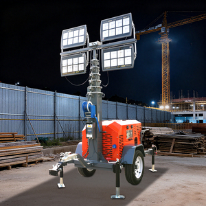 Popular Lighting Tower Portable Manufacturer Manual Mobile Lighting Tower Portable Light Tower - Product Image 1