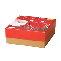 Boîtes cadeaux de noël rouges, vente en gros, emballage de bonbons et de chocolat, sac et boîte