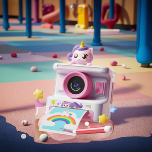 Customizable Styles Kids Digital <b>Camera</b> 1080p Toy Instant <b>Printing</b> Feature for Children and Other Cartoon Styles - Product Image 2