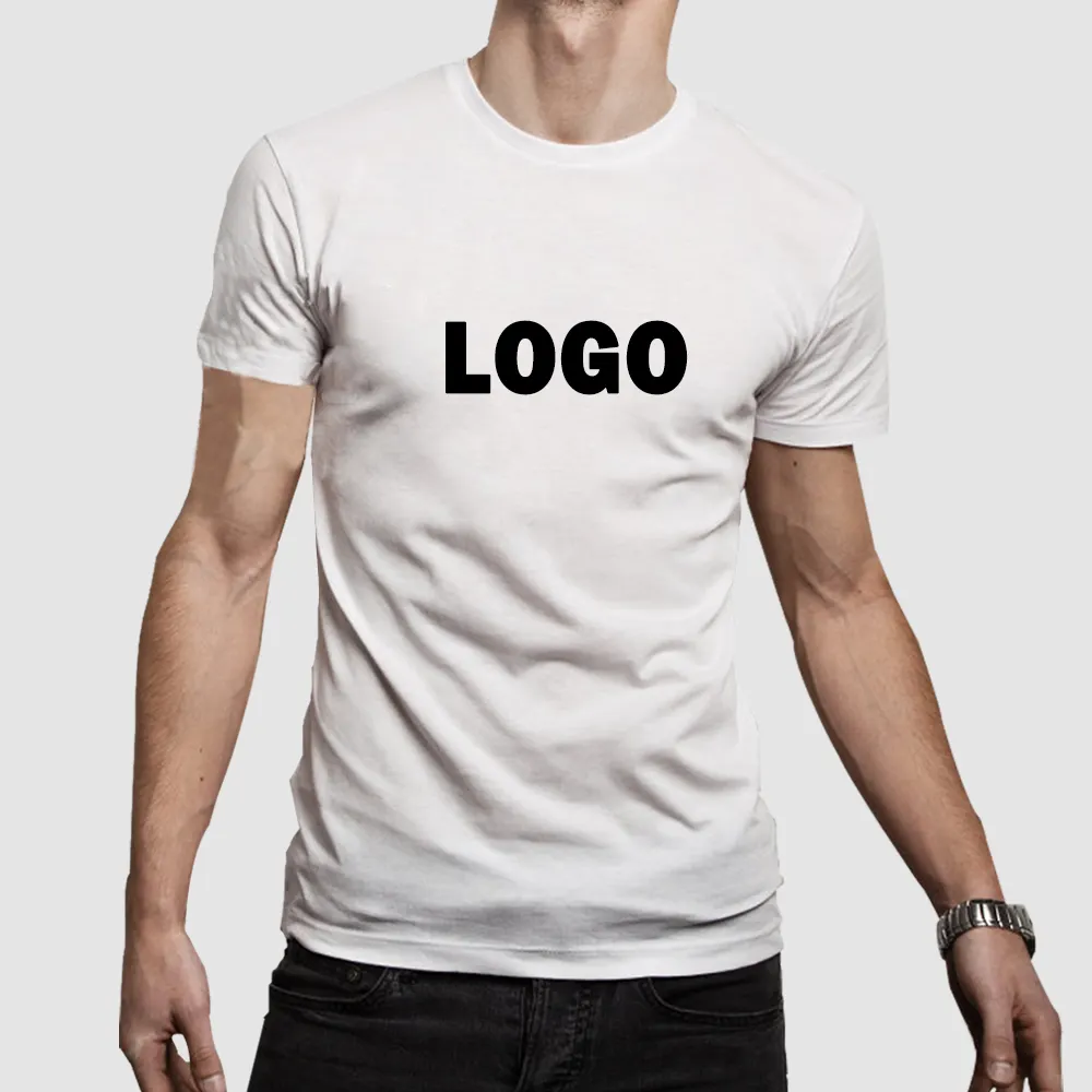 Hochwertiges schweres gekämmte Baumwolle g/m² individuell bedrucktes T-Shirt Blank Loose Herren T-Shirt Großhandel Herren Plain Shirt