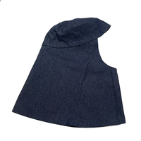 Casquette de soudeur en denim Ever Fortune EFKP0041 avec boutons-pression, protection anti-étincelles, anti-poussière, unisexe, toutes saisons