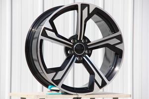 Jantes en alliage d'aluminium forgé sur mesure pour <span class=keywords><strong>Audi</strong></span> <span class=keywords><strong>E</strong></span>-<span class=keywords><strong>Tron</strong></span> GT PCD5x130 2021-2024 18-23 pouces Face usiné<span class=keywords><strong>e</strong></span> Noir 40mm ET 100mm - Product Image 4