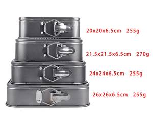 Moldes para hornear de Metal ecológicos de acero al carbono negro con logotipo personalizado de alta calidad - Product Image 2