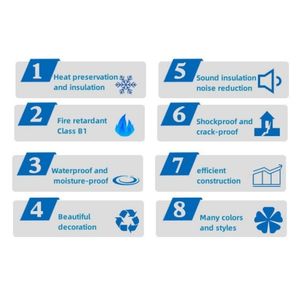 Bon prix revêtement mural isolant en PU mur extérieur panneaux sandwich décoratifs en <span class=keywords><strong>mousse</strong></span> de <span class=keywords><strong>polyuréthane</strong></span> pour <span class=keywords><strong>plafond</strong></span> de maison - Product Image 5