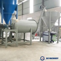 Ligne de mélange de poudres sèches, machine de traitement du mortier isolant thermique, solution d'usine pour matériaux de construction pré-mélangés