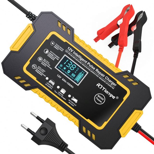 Hot Sale RJ-C120501A 12V6A Durable Car Electric ABS 4 Color Battery Charger