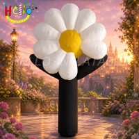Sculpture géante gonflable en forme de marguerite ou de tournesol pour la décoration printanière des centres commerciaux