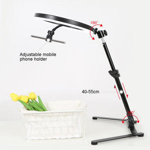 Aro de Luz LED de 10 Pulgadas con Trípode, Ajustable, Iluminación Superior para Comida, Joyería, Maquillaje, Transmisión en Vivo, Luz de Relleno - Product Image 6