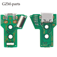 Port de charge pour manette PlayStation PS4 Dualshock 4 modèle JDS-050 JDS-055 avec câble flexible 12 broches de remplacement