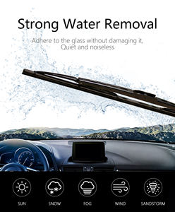 Escobillas Limpiaparabrisas Metálicas OEM de Fábrica, Escobillas Tradicionales con Marco Metálico para Avensis, Jetta, <span class=keywords><strong>Skoda</strong></span>, Polo - 14 Pulgadas - Product Image 5