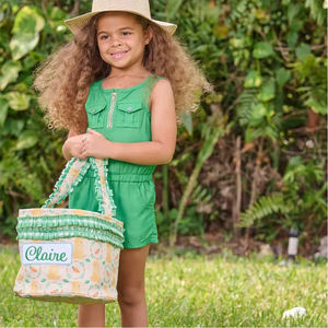 Cestas de Pascua con Volantes Coloridos al por Mayor, Cesta de Conejito Bordado para la Búsqueda de Huevos de Pascua, Decoración de Pascua con Zanahoria y Conejo - Product Image 4