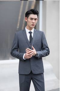 Costume d'affaires 3 pièces ajusté pour homme, <span class=keywords><strong>style</strong></span> coréen, idéal pour mariages et bureau - Collection 2025 - Product Image 5