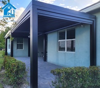 Pergola bioclimatique intelligente en aluminium de luxe écologique Sweet Home avec système de toit électrique, imperméable, pour l'extérieur, avec télécommande