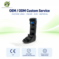 Botte de marche gonflable F4006 à hauteur du genou avec chambre à air, support orthopédique de la cheville, antidérapante et légère