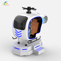 Simulateur de réalité virtuelle 9D au design mignon, VR Flight Shooting, à pièces, intérieur/extérieur, centres commerciaux - Fibre de verre, métal, Skyfun