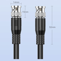 Kabel SDI BNC 75 Ohm Berkualitas Tinggi 3G 12G 4K 8K untuk Kamera CCTV, Kabel Video HD, Kabel SDI dengan Gulungan