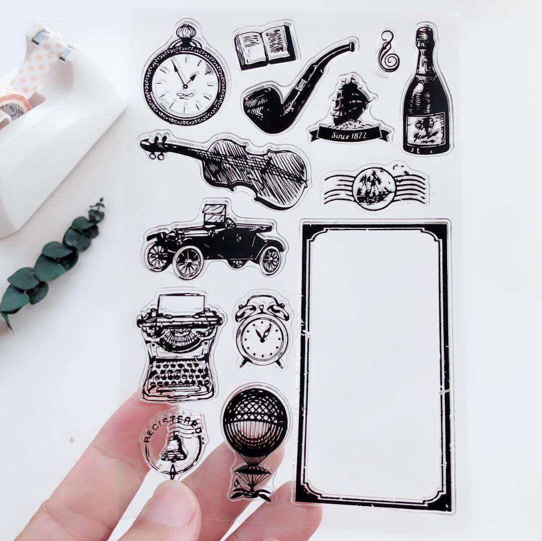 Высококачественный декоративный силиконовый прозрачный штамп для скрапбукинга