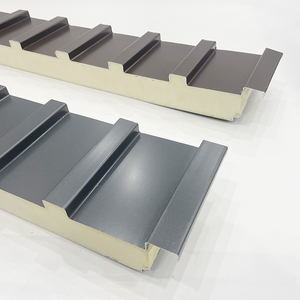 3 inch 5cm thép dày nhôm ppgi mái cán Composite <span class=keywords><strong>Sandwich</strong></span> Panel chống cháy chịu nước CE chứng nhận cho - Product Image 4