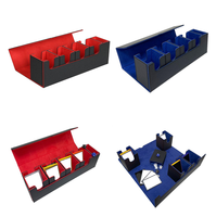 Boîtes de rangement pliables de luxe MIO 5 en 1, en cuir PU, pour plus de 400 jeux de société, vente en gros, logo personnalisé, cartes TCG PKM
