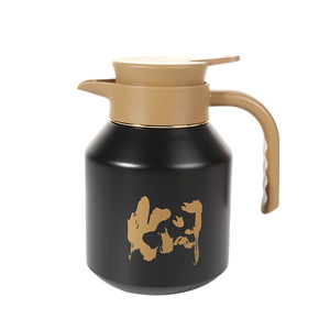 316 Stainless Steel <b>Thermos</b> Teapot 1800Ml Vacuum Insulated With Handle For Travel Green - Product Image 4