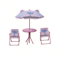 Set de Table pique-nique avec Parasol, chaise pliante, 1 ensemble, pour jardin, pique-nique, Parasol, HMD-G-803