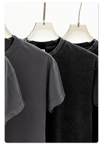 T-shirt Femme Manches Courtes 100% Coton, Style Basique Double Gaze Milan 230G, Couleur Unie Effet Flocon de Neige, Collection Été Commerce Extérieur - Product Image 2