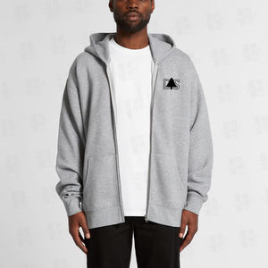 Sudadera con capucha de algodón cepillado de 100% algodón para hombre, estilo básico personalizado, de corte holgado con hombros caídos, color liso y cierre de cremallera. - Product Image 3