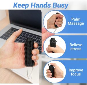 Đồ chơi giảm stress thiết kế 3 trong 1 Button ClickSpinners, đồ chơi gai nhọn Little Ouchies giảm đau, đồ chơi giảm căng thẳng cho người lớn, móc khóa làm bằng nhựa - Product Image 4