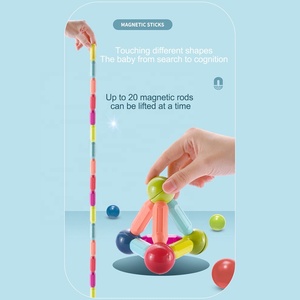 Jeu de bâtons magnétiques 3D assemblés pour l'éducation précoce, 42 pièces, blocs de construction magnétiques, boules <span class=keywords><strong>et</strong></span> barres empilables, ensemble de jouets STEM - Product Image 6