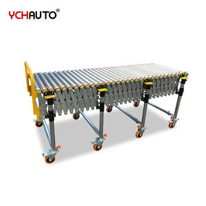 Transportador de Rodillos Flexible Motorizado con Correa en O, Rotación Bidireccional para Carga y Descarga de Cajas en Almacenes - Product Image 2