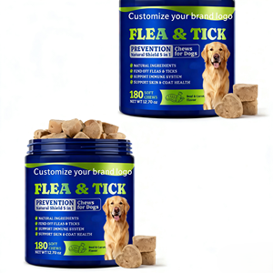 Suplemento Natural Orgánico <span class=keywords><strong>en</strong></span> Polvo para <span class=keywords><strong>Perros</strong></span> y Gatos, Alto <span class=keywords><strong>en</strong></span> Proteínas, Sin Granos, Masticables Suaves, Repelente de Plagas, Control de Pulgas y Garrapatas, Larga Duración - Product Image 1