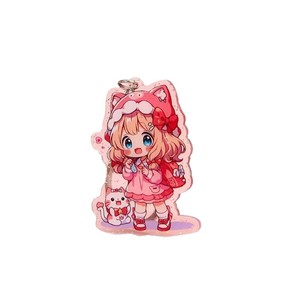 Porte-clés en acrylique, pendentif de personnage de dessin animé, cadeau double face pour enfants et fans - Product Image 2