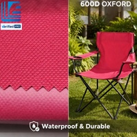 Tissu Oxford Ripstop 600D enduit PVC imperméable, tissage uni 100% polyester, pour bagages, chaises de loisirs et tentes - Prix usine - Vente en gros
