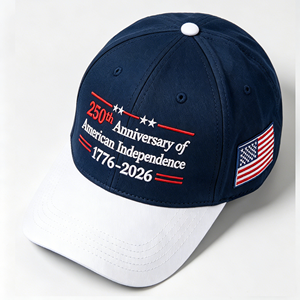 Gorra de Béisbol con Logotipo Personalizado, 250.º Aniversario de EE. UU., Gorra Deportiva Patriótica de 6 Paneles para Eventos al Aire Libre - Product Image 1
