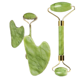 Offres Spéciales Gua Sha & Jade Roller Outils <span class=keywords><strong>pour</strong></span> le <span class=keywords><strong>visage</strong></span> Rouleau <span class=keywords><strong>pour</strong></span> le <span class=keywords><strong>visage</strong></span> et Gua Sha Set <span class=keywords><strong>pour</strong></span> réduire les poches et les rougeurs Routine de soins de la peau - Product Image 1