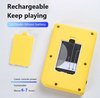 Cadeaux pour fête d'anniversaire d'enfants, mini console de jeu portable de 2,4 pouces, rétro, un seul joueur, 400 jeux classiques intégrés, système d'exploitation Android