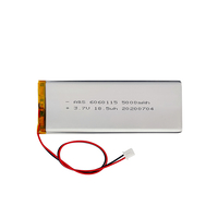 Baterai Lipo Isi Ulang 6060115 3.7V 5000mAh 5ah Kapasitas Tinggi Baterai Lithium Ion Polimer dengan Sertifikasi UL/Un38.3/CE