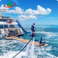 Juying — station de ski gonflable personnalisée, plate-forme de dessin animé d'island flottante pour le Yacht