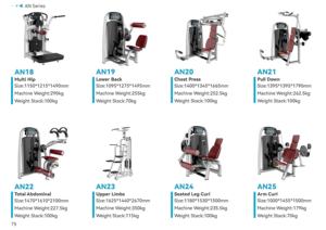 Máquina <span class=keywords><strong>de</strong></span> <span class=keywords><strong>Curl</strong></span> <span class=keywords><strong>de</strong></span> Bíceps Sentado con Peso Ajustable GS-AN46, Multifuncional, Comercial, para Gimnasio, en Venta - Product Image 4