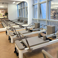 Commande Minimale 1 Unité, Stock UE, Équipement d'Entraînement de Yoga et d'Équilibre en Gros, Machine de Pilates Reformer Commerciale Moderne en Aluminium Blanc 2026