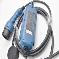 Longitud personalizada AC Car Portable Tipo 2 IEC 62196 16A Trifásico EV Cable de carga Enchufe Tipo 2 Modo 2 Conector EV portátil