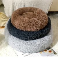 Cama para Perros, Cojín Tipo Saco de Dormir para Cachorros, de 40cm a 100cm, Cama de Felpa para Perros, Redonda, Tipo Donut, Nido Suave para Gatos, Cama de Lujo para Mascotas