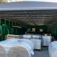 Tente à auvent rétractable durable, cadre en acier épaissi, résistante au vent, imperméable, pare-soleil en PVC, toutes saisons, pour utilisation en extérieur