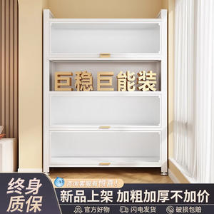 Armoire de rangement multi-niveaux anti-poussière en acier au carbone épaissi, étagère de cuisine, buffet multifonctionnel - Product Image 5