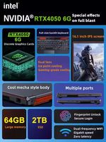 Nouvel ordinateur portable de jeu professionnel 16,1 pouces Intel Core i9-12900H DDR5 avec carte graphique RTX 4050 6 Go, processeur Core i9 12e/10e génération, 32 Go de RAM, 1 To de stockage